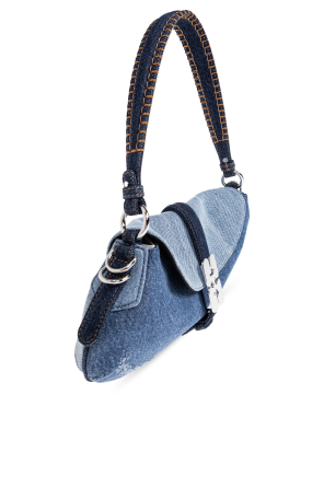 Ganni Bolso vaquero con efecto ‘vintage’