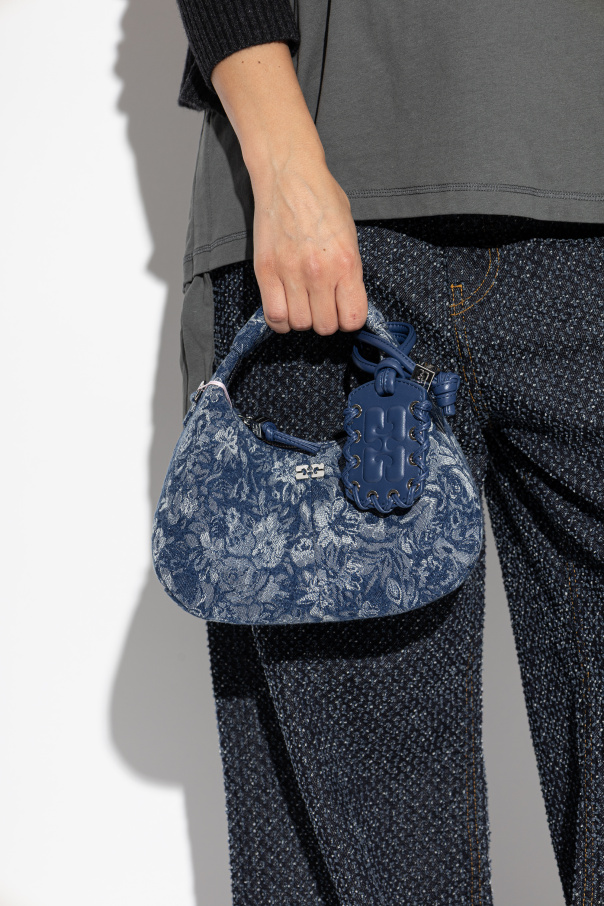 Ganni Mala de mão com padrão floral