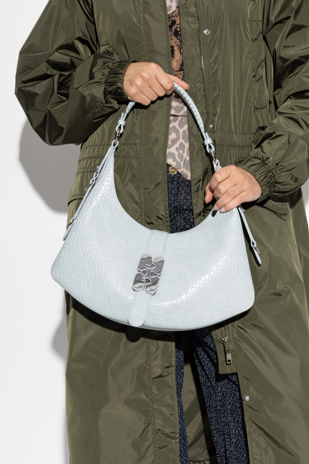 Ganni Schultertasche aus Eco-Leder