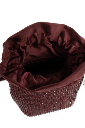 Ganni Bolso de mano con cristales brillantes