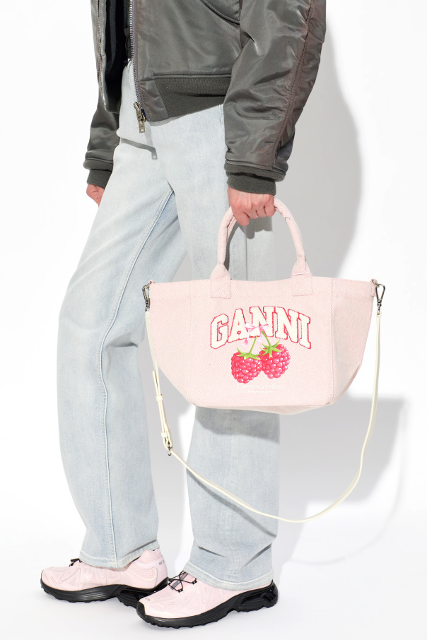 Ganni Shopper bag with logo