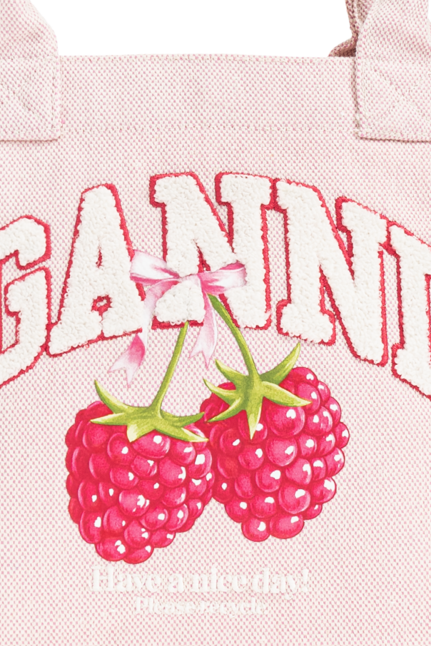 Ganni Shopper bag with logo