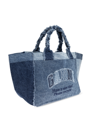 Ganni Shopper-type bag with logo