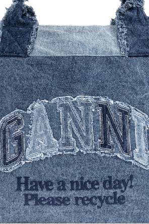 Ganni Shopper-type bag with logo