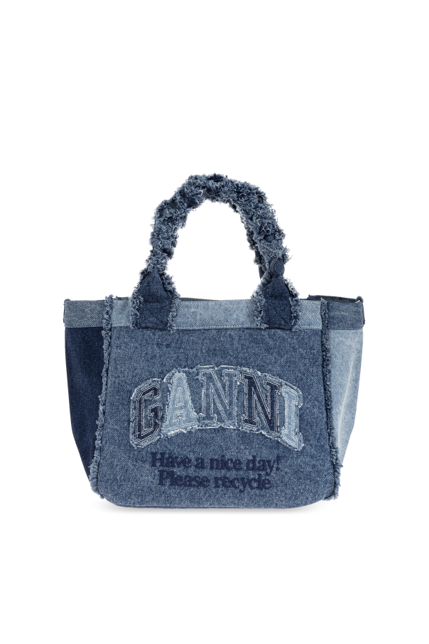 Shopper bag with logo od Ganni