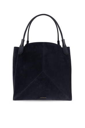 Suede shopper bag