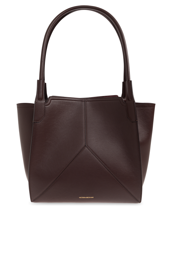 Leather bag with logo od Victoria Beckham
