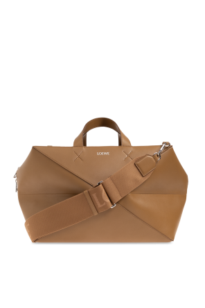 Loewe Cap Puzzle handbag in gold leather