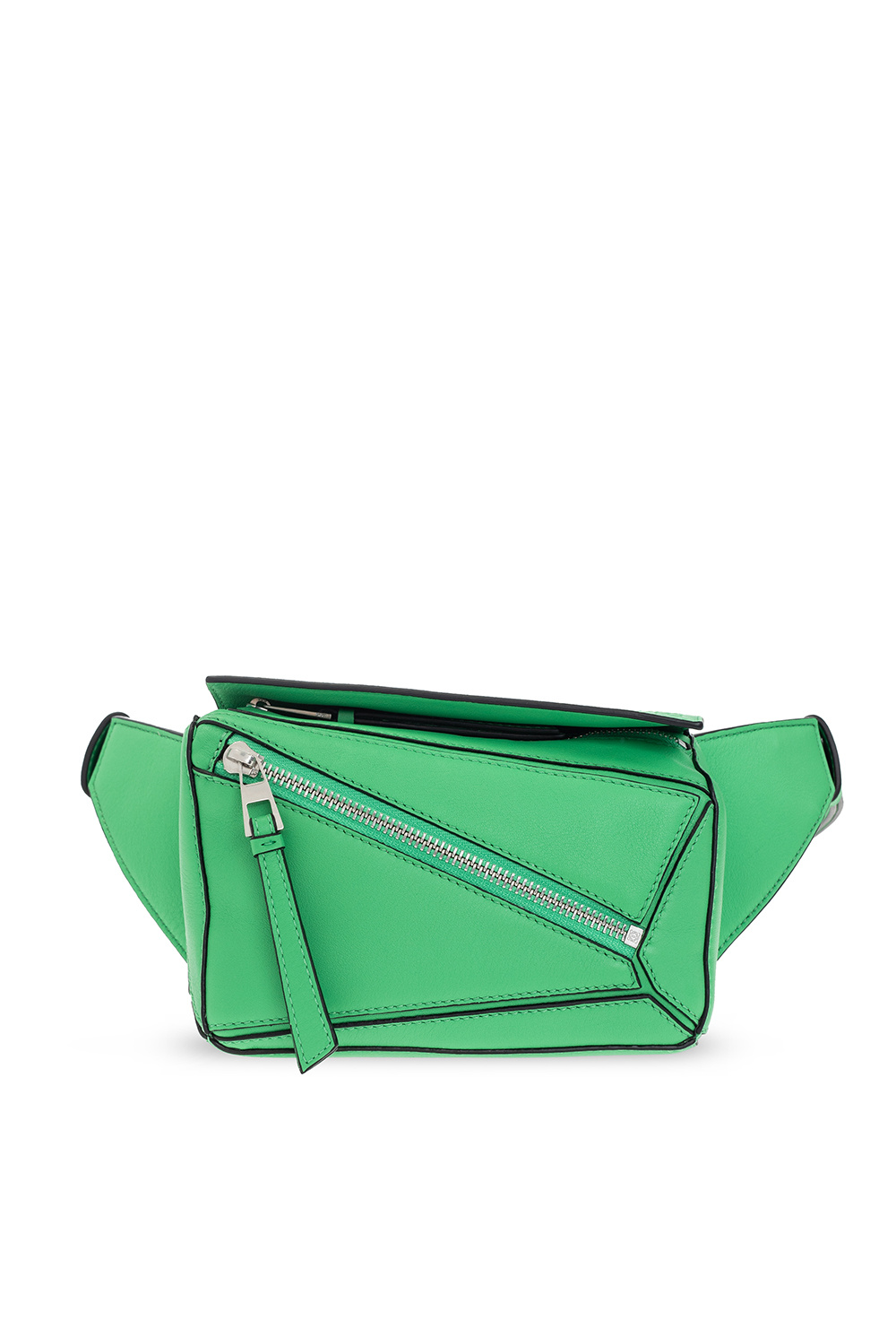 Loewe Green and Beige Puzzle Bag Loewe