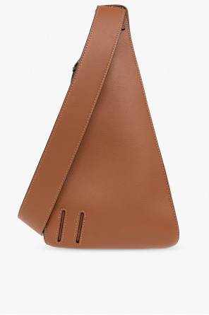 Anton Sling Leather Shoulder Bag in Brown - Loewe