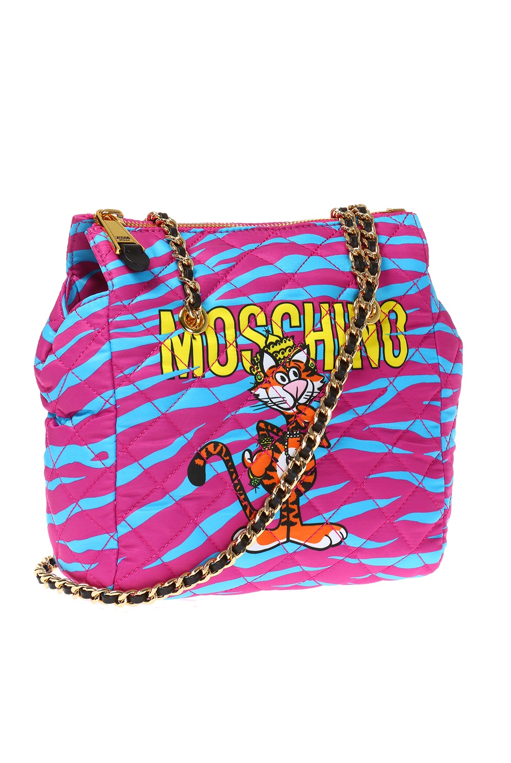 Blue Shoulder bag with logo Moschino - Vitkac France