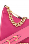 Moschino red leather mini shoulder bag