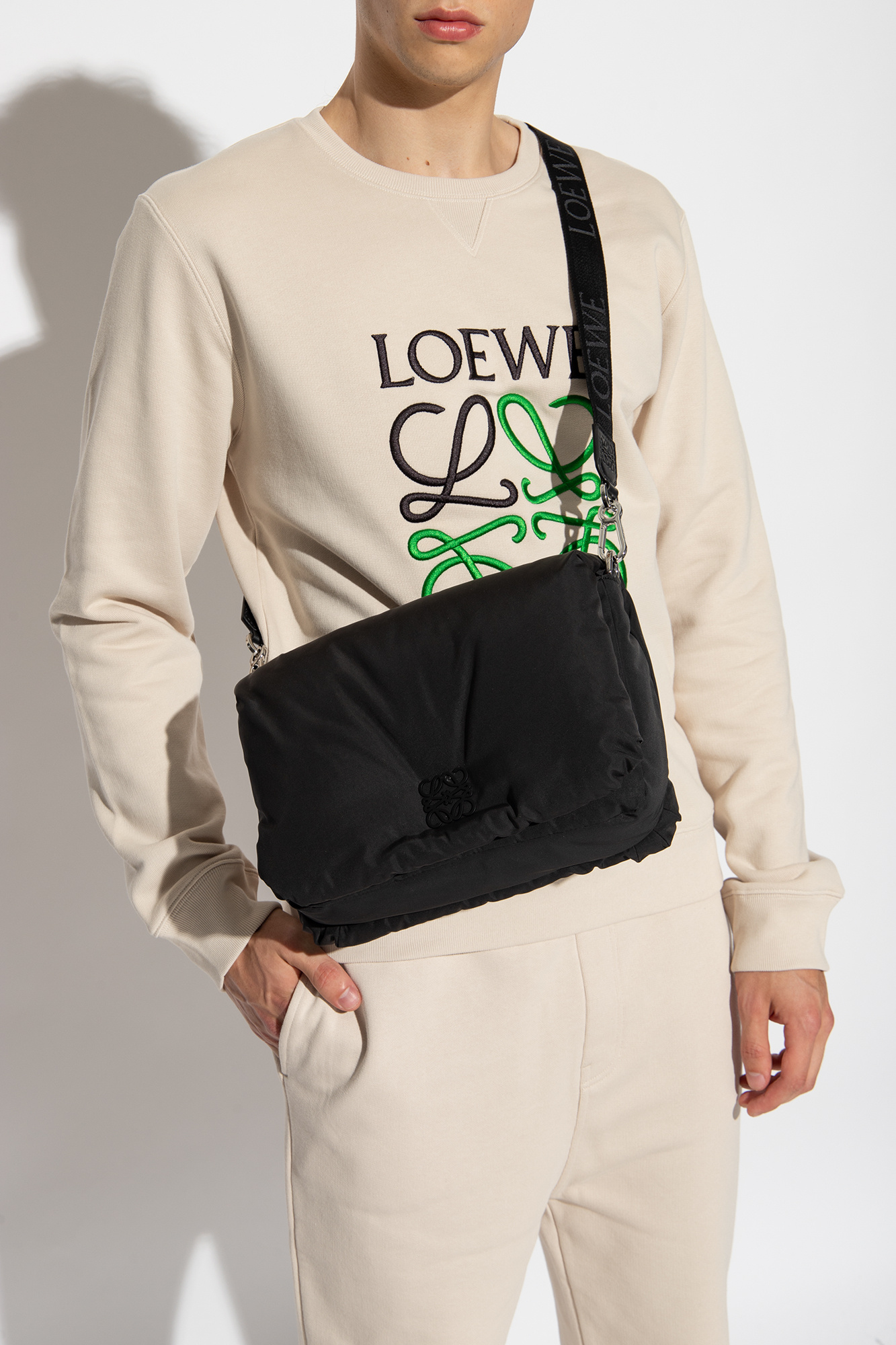 LOEWE Puffer Goya Shoulder Bag Black