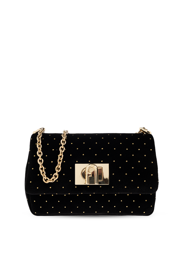 Velvet shoulder bag ‘1927 Mini’ od Furla