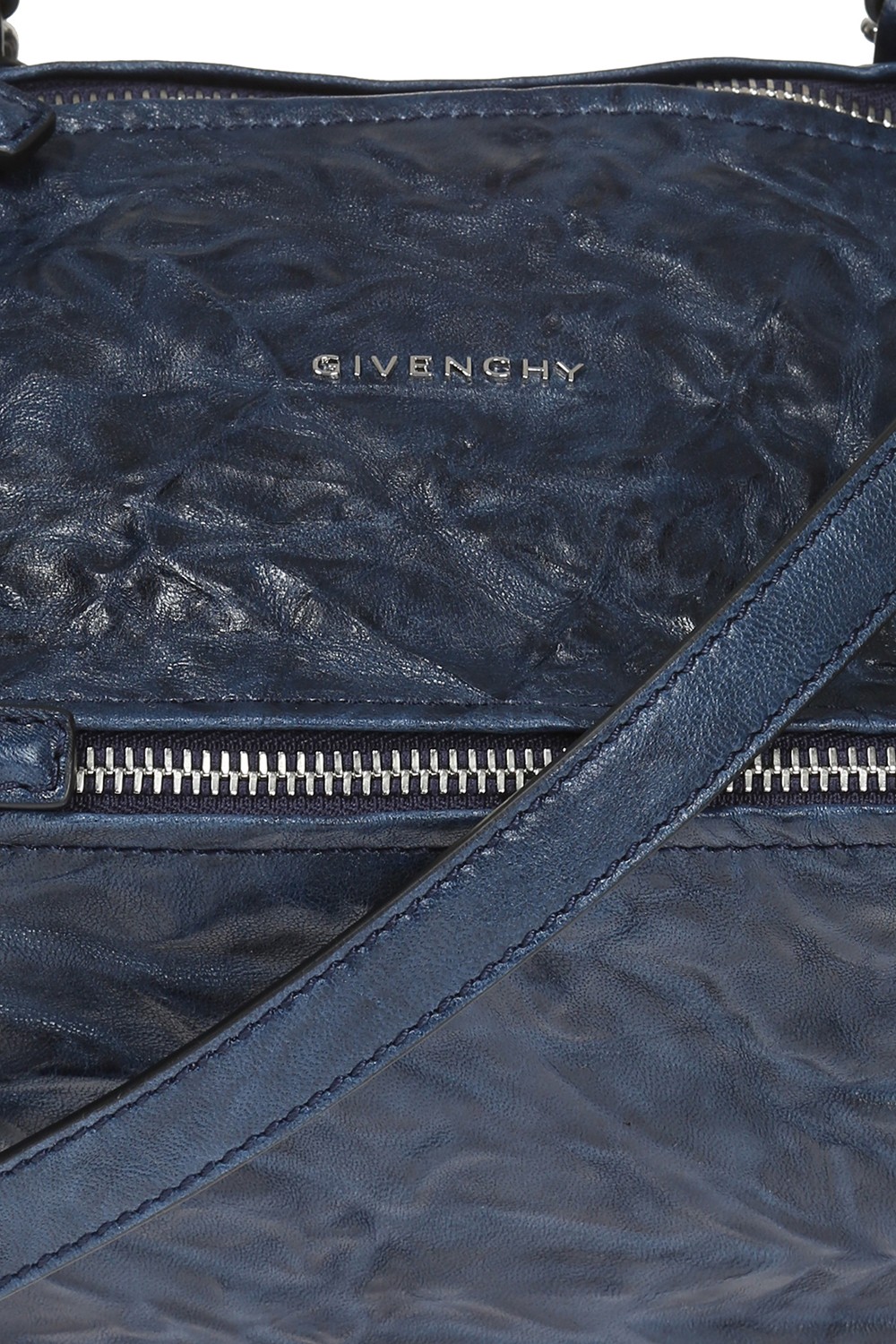 Givenchy 'Sac à main Givenchy Horizon en cuir lisse bordeaux