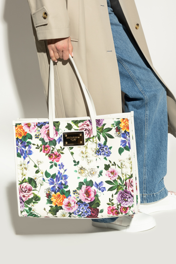 Dolce & Gabbana Shopper bag with floral motif