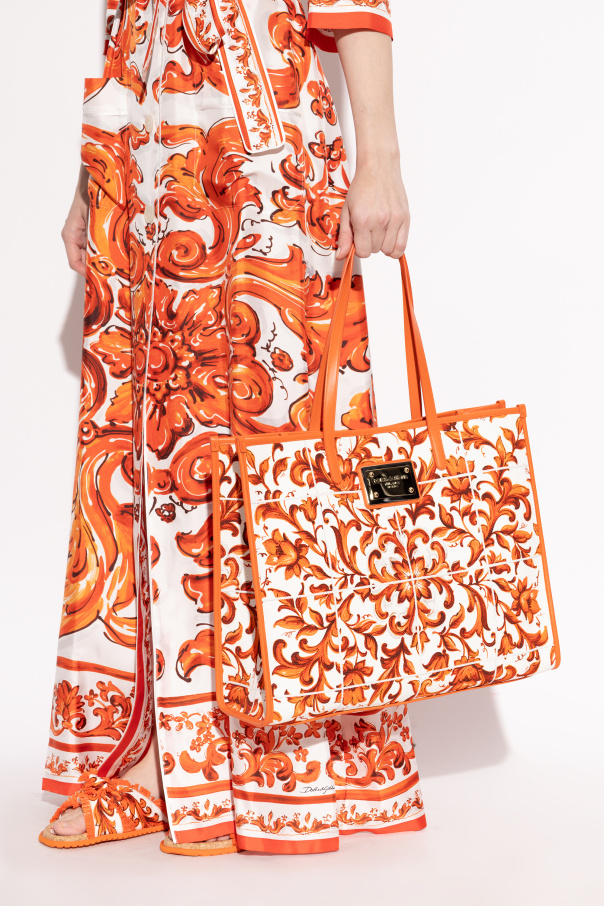 Dolce & Gabbana Bolsa con estampado "Majolica"
