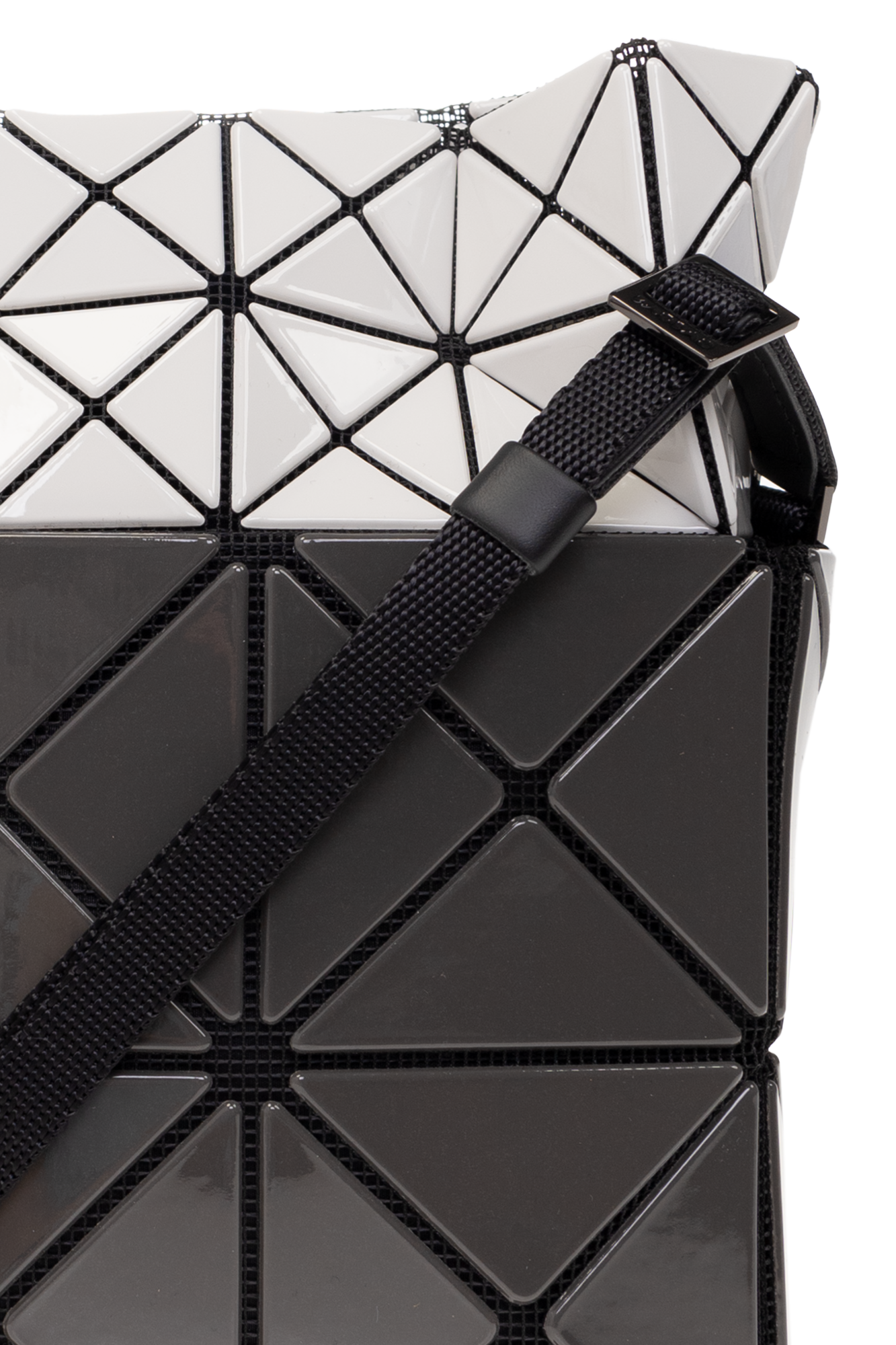 Bao Bao Issey Miyake Prism Two-Tone Crossbody Bag Gray/Black