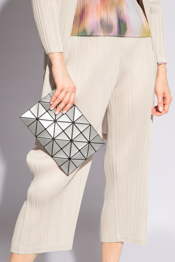 Bao Bao Issey Miyake Branded clutch with geometrical pattern