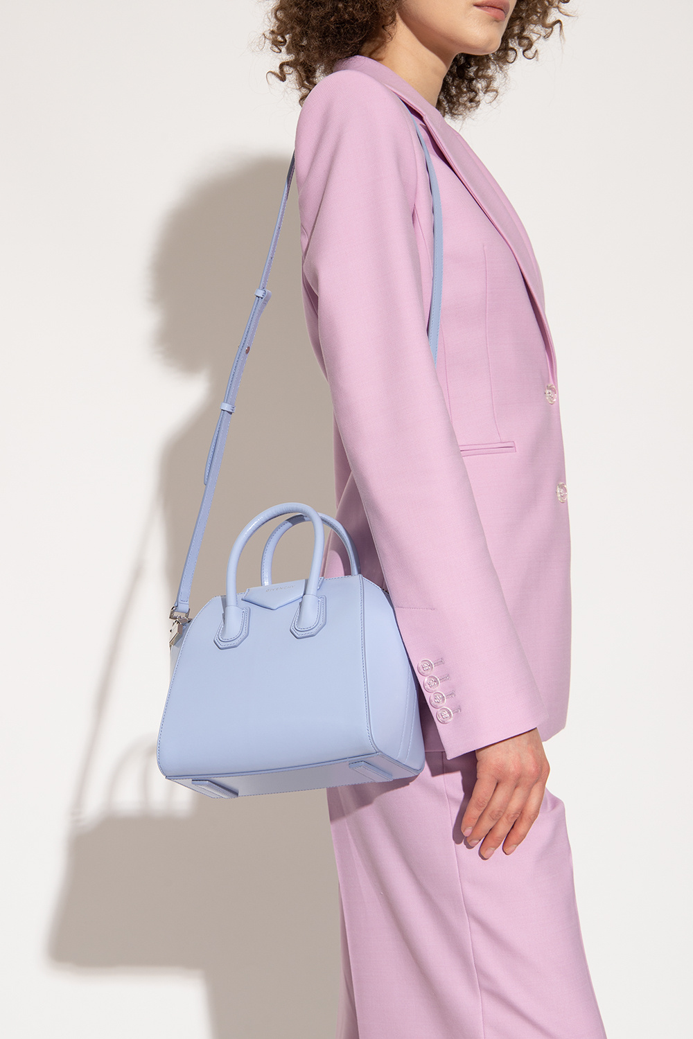 Pink 'Antigona Mini' shoulder bag Givenchy - givenchy chain trimmed cropped  straight jeans - IetpShops Australia
