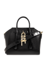Givenchy logo-buckle faux-leather belt Schwarz