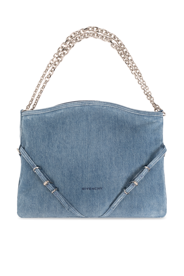 Jeansowa torba na ramię ‘voyou medium’ od Givenchy
