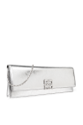 Givenchy SILVER Clutch 4G Liquid