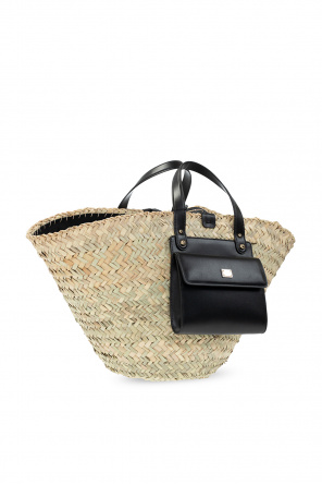 DOLCE & GABBANA SZPILKI ZE WZOREM W CĘTKI ‘Kendra’ shopper bag