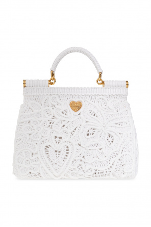 Dolce & Gabbana Kids tiered floral-print A-line skirt ‘Sicily Medium’ shoulder bag