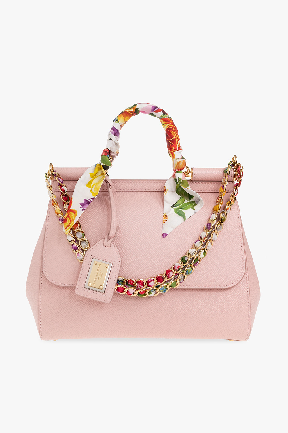 Dolce & Gabbana St Dauphine Bag Keyring - Pink