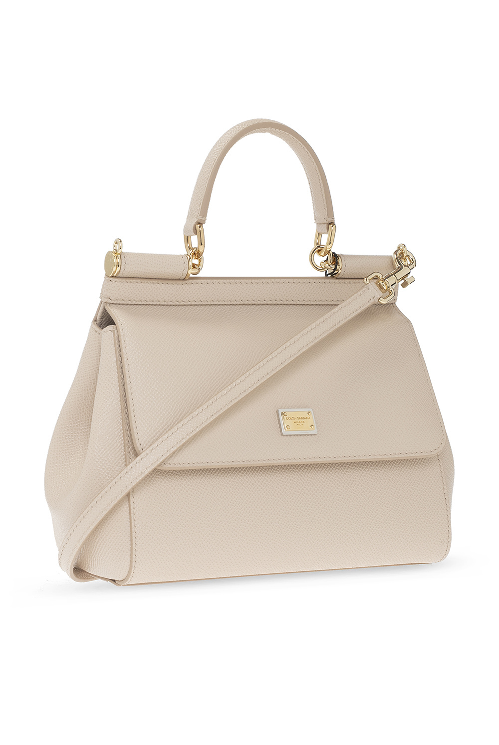 Dolce & Gabbana Hand Bag From The Sicily Line In The Small Size in Natural