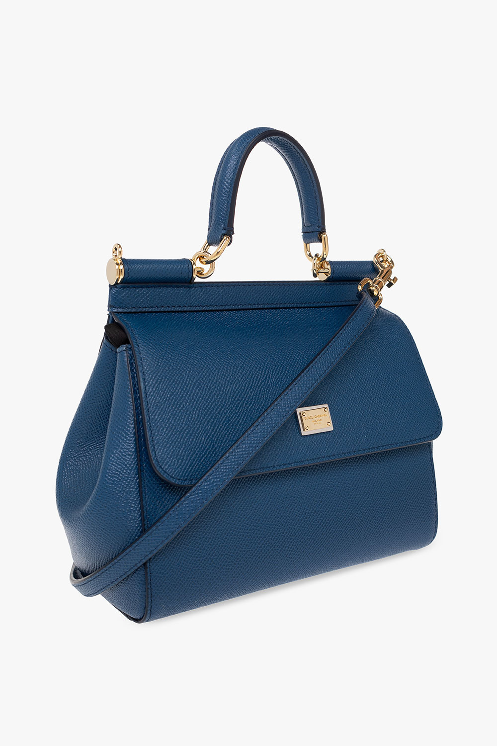 Dolce & Gabbana Sicily Small Leather Bag in Blue