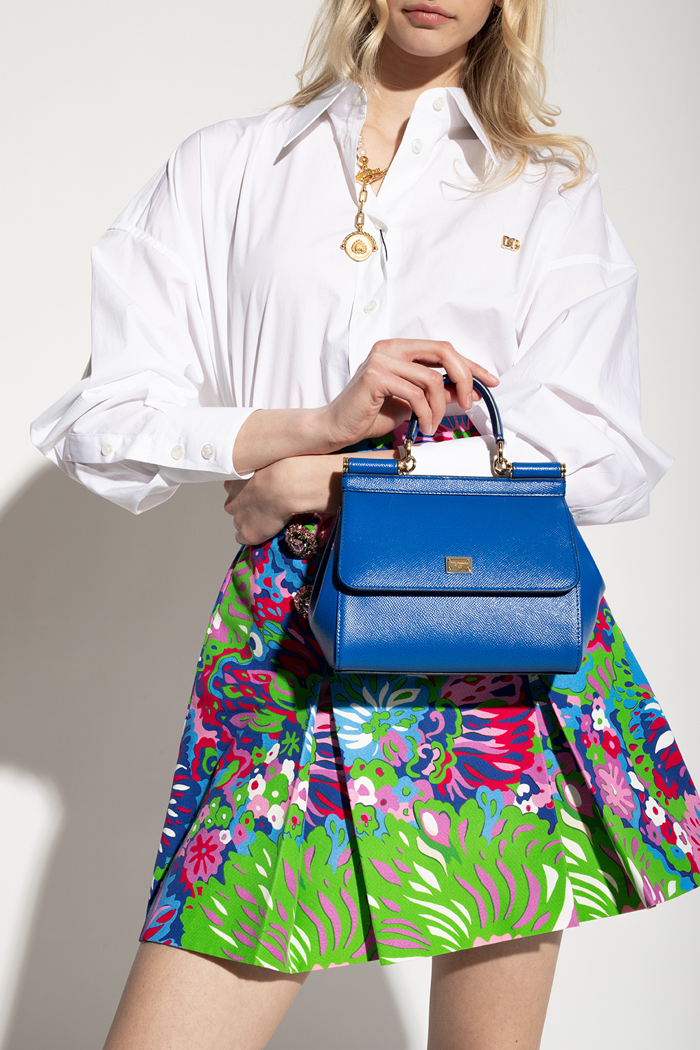 Dolce & Gabbana Sicily Nylon Bag in Blue