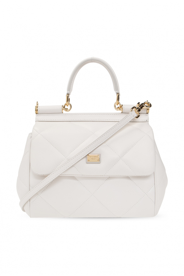 Dolce & Gabbana Small Devotion Handbag In Powder Leather ‘Sicily Small’ shoulder bag