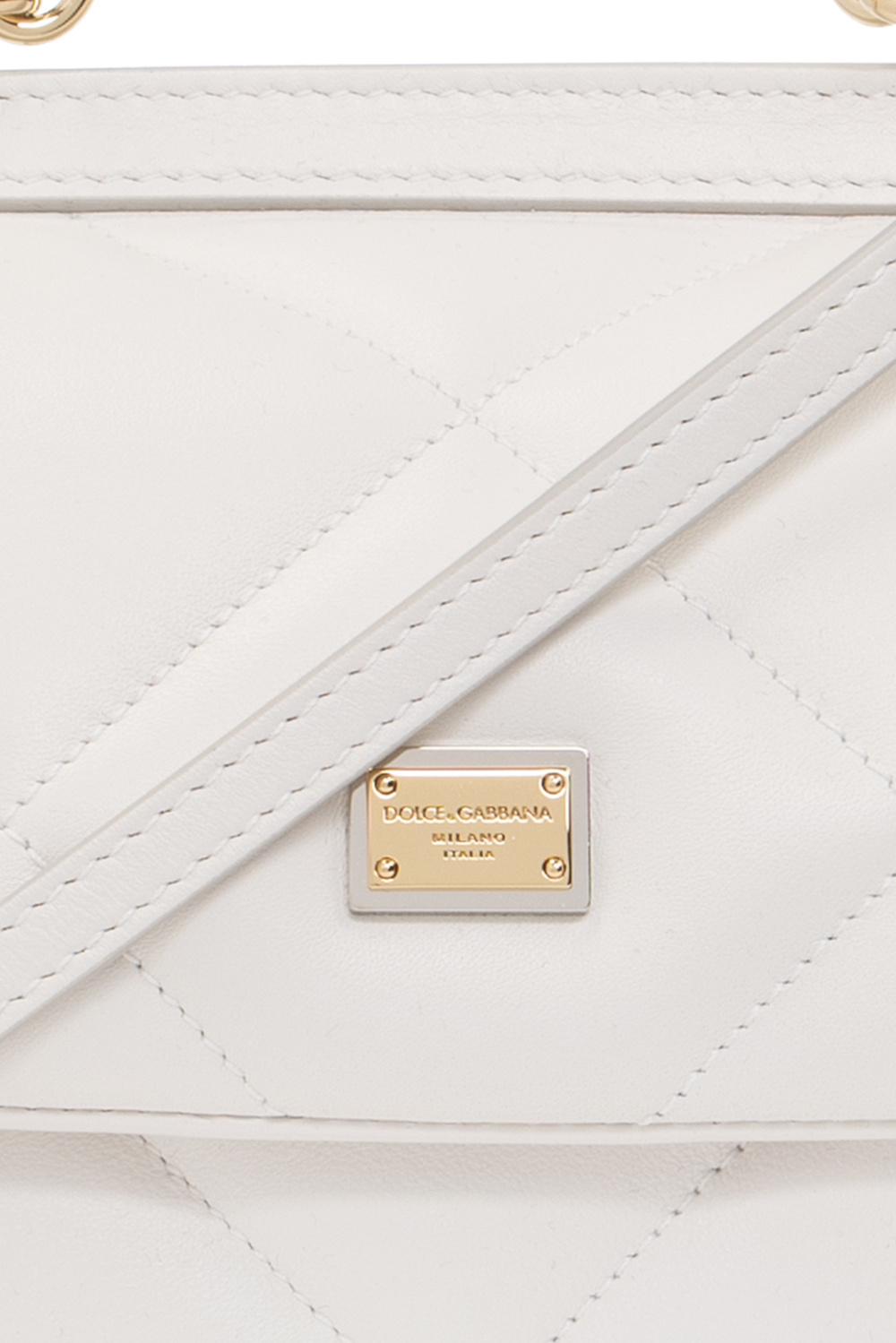 Dolce & Gabbana Belt With All-over Logo Print ‘Sicily Small’ shoulder bag