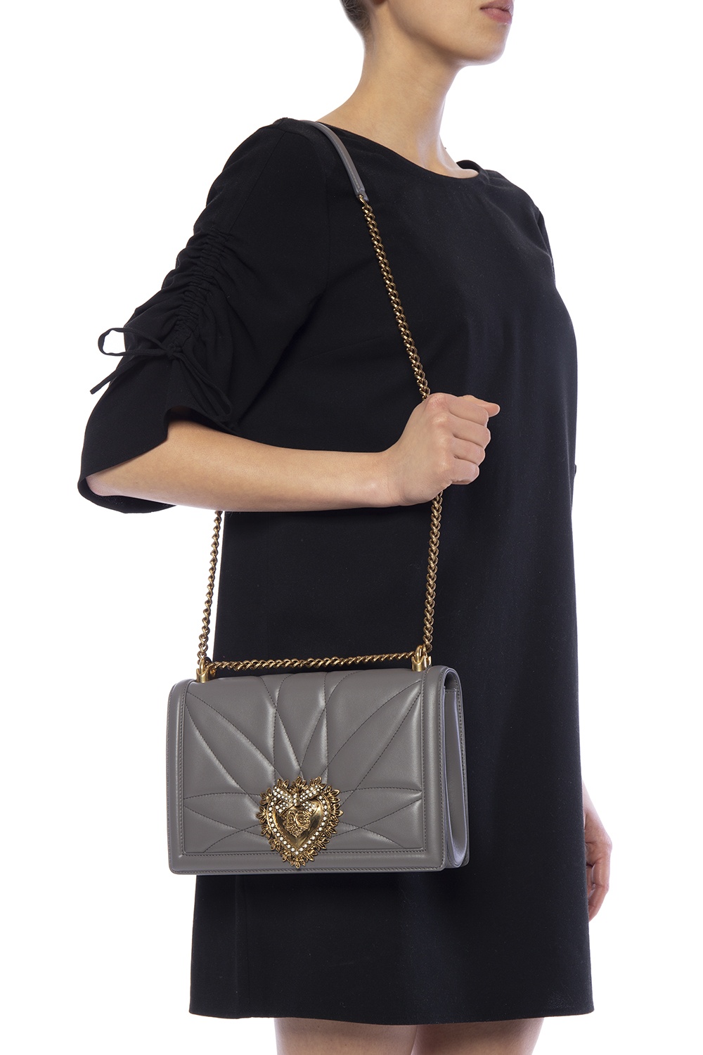 Dolce & Gabbana 'Devotion' shoulder bag | dolce gabbana sleeveless floral  brocade dress item | IetpShops | Women's Bags