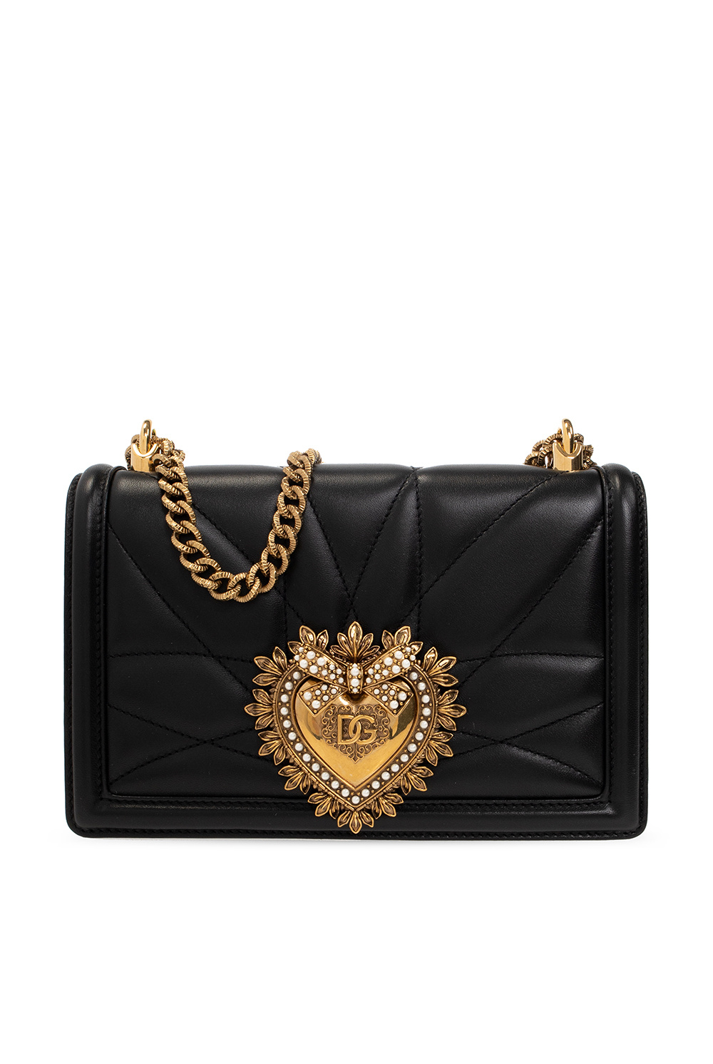 Womens Shoulder bags Dolce & Gabbana Shoulder bags Dolce & Gabbana Leather Black Devotion Mini Bag 