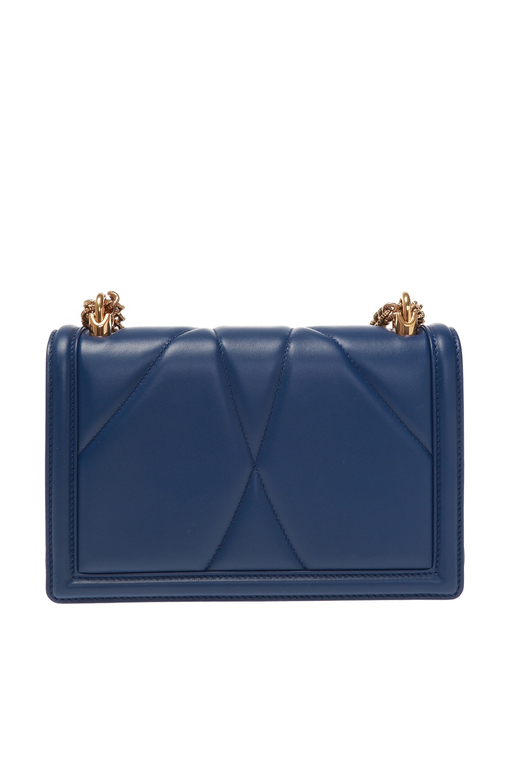 Navy blue Dolce & Gabbana Devotion embellished shoulder bag Dolce