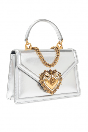 Dolce & Gabbana contrast trims loafers ‘Devotion’ shoulder bag