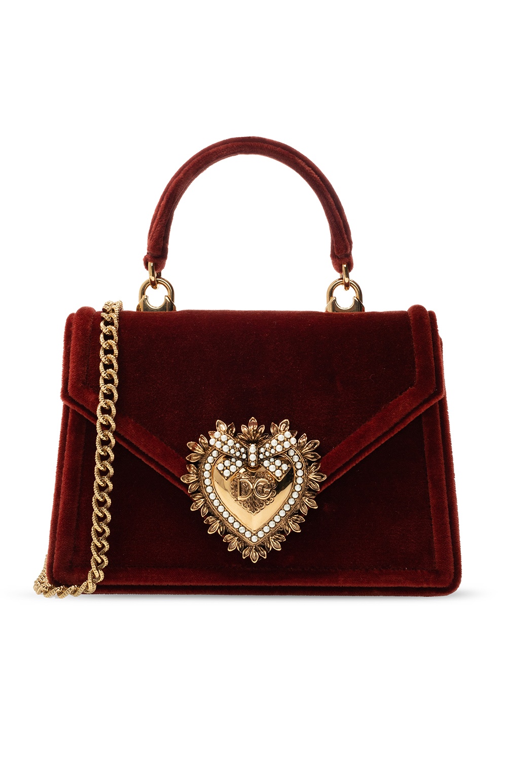 Burgundy 'Devotion' shoulder bag Dolce & Gabbana - Vitkac GB