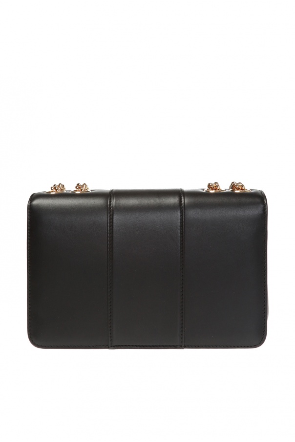 DOLCE & GABBANA: clutch bag in calfskin with logo - Black