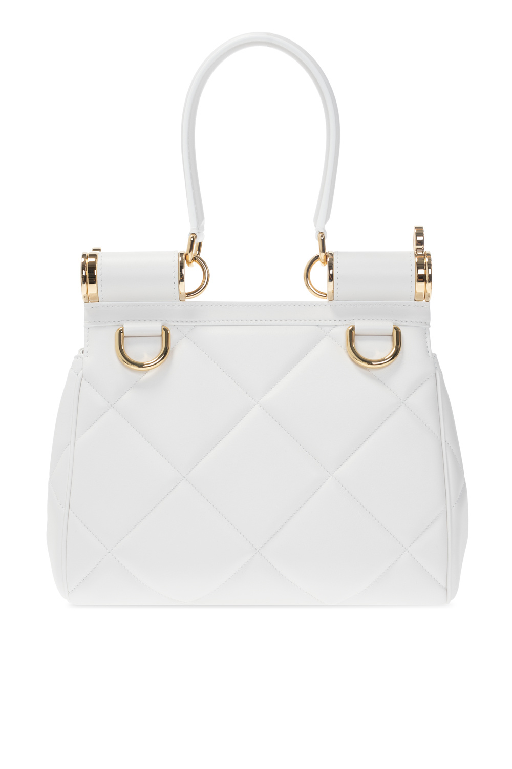Dolce&Gabbana White Sicily Medium Handbag