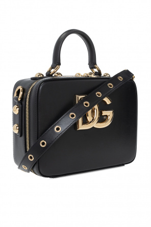 Borsa Dolce & Gabbana in pelle martellata nera ‘3.5’ shoulder bag