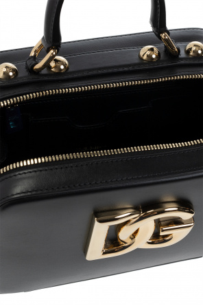 Borsa Dolce & Gabbana in pelle martellata nera ‘3.5’ shoulder bag