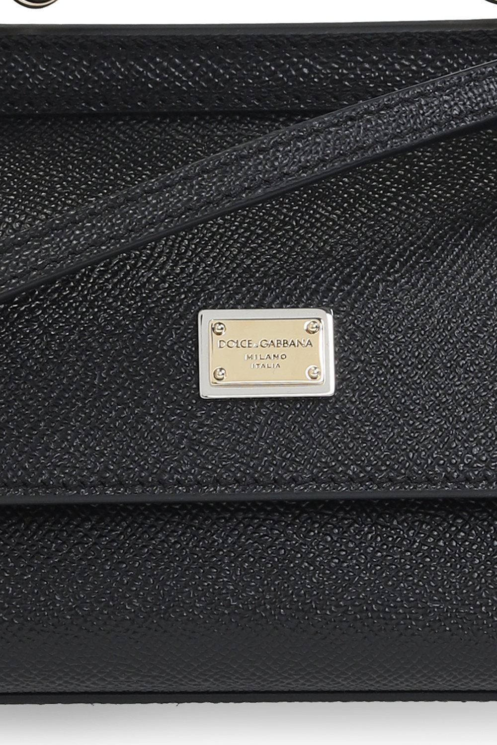 Dolce & Gabbana - Sicily Regular Dauphine Leather Black