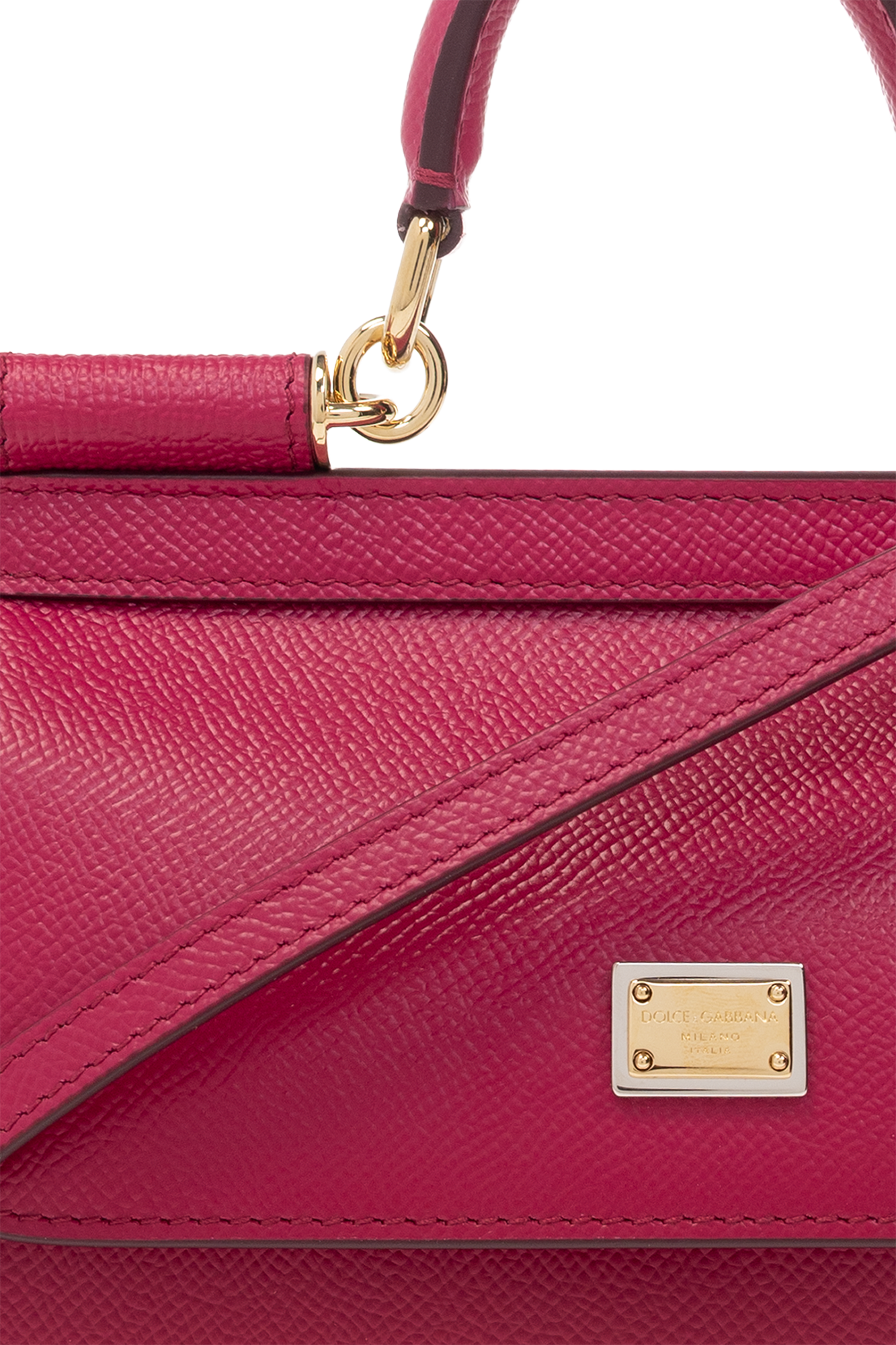 Dolce & Gabbana Pink Leather Mini Dauphine Crossbody Bag Dolce & Gabbana
