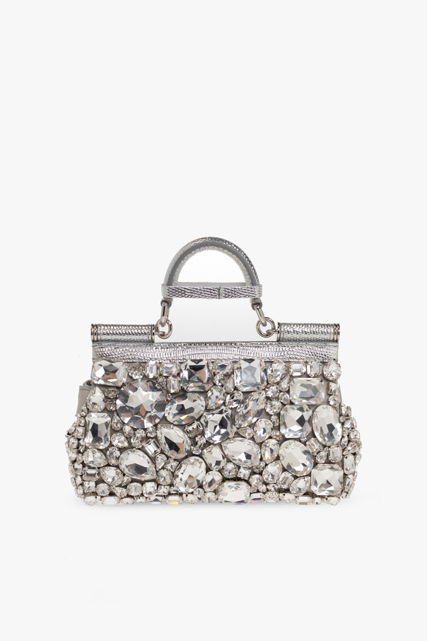 Dolce & Gabbana Kim Mini Rhinestone Sicily Bag