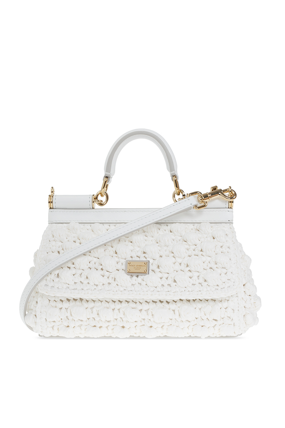 Dolce & Gabbana Sicily - Pre-owned Women's Leather Cross Body Bag - White - One Size