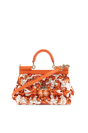 "Sicily Mini" bag with "Maiolica" print