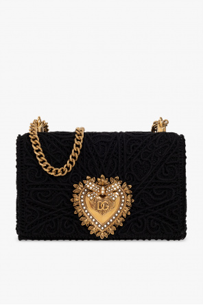 ‘devotion medium’ shoulder bag od Dolce & Gabbana long floral-print down jacket